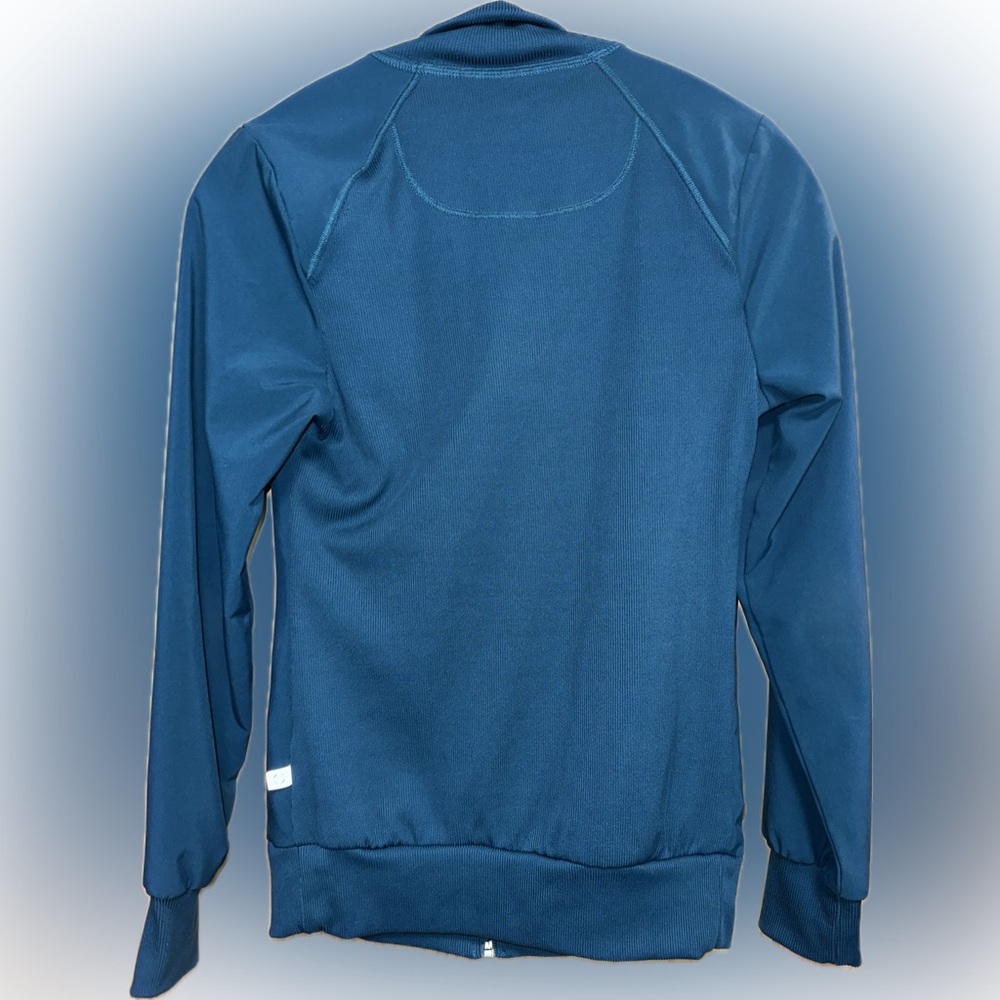Women's Blue Zip-Up Lab Jacket - Picture 4 of 5
